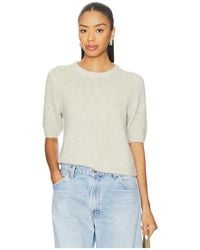 W. Cashmere - Jersey Manga Corta Brenda En Color Neutral Talla (También En M, S, Xl, Xs) - Lyst