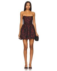 Amanda Uprichard - Jacquard Bubble Hem Boned Dress - Lyst