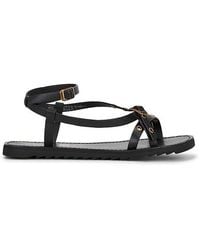 AllSaints - Tyla Eyelet Sandal - Lyst