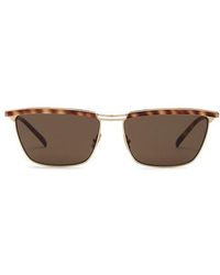 Saint Laurent - Sonnenbrille Rectangular - Lyst