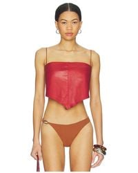 Ziah - Leather Scarf - Lyst