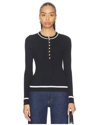 Rag & Bone - Kassy Rib Henley Top - Lyst