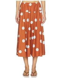 Free People - Betty Drop Waist Skirt - Lyst