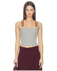 Monse - Leather Strap Tank Top - Lyst