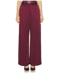 LAPOINTE - Hose Satin Pleated Wide Leg - Lyst