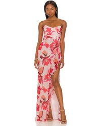 katie may strapless gown