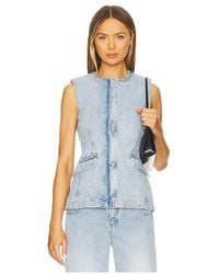 Jonathan Simkhai - Charley Sleeveless Button Up Top - Lyst