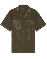 Frescobol Carioca - Flavio Palmeira Embroidered Linen Shirt - Lyst