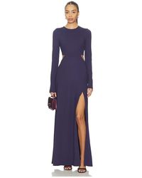 Susana Monaco - Festliches Kleid Mit Rundhalsausschnitt Und Seitenschlitz - Lyst