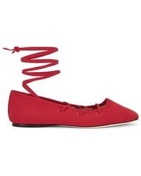 Loeffler Randall - Louisa Lace Up Ballet Flat - Lyst
