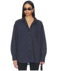 superdown - Kendy Button Up Top en Blue - Lyst