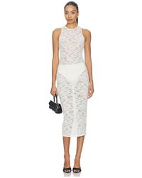 Fleur du Mal - Le Stretch Lace Racer Tank Dress - Lyst