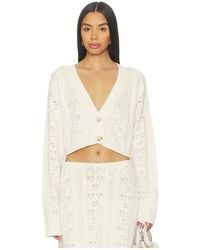 GUIZIO - Noah Cable Crop Cardigan - Lyst