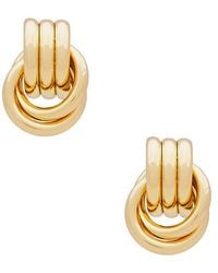 Heaven Mayhem - Pendientes Baby Knot En Color Oro Metálico Talla En - Lyst