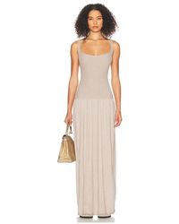 sachin and babi light blue dress Helsa Jersey Backless Maxi Dress in Grey