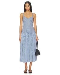 Amanda Uprichard - Spencer Midi Dress - Lyst