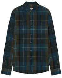 Schott Nyc - Plaid Cotton Flannel Shirt - Lyst