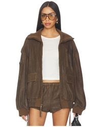 Spell - Fontaine Leather Bomber Jacket - Lyst