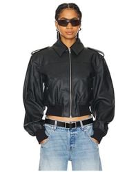 Lovers + Friends - Dylan Faux Leather Bomber Jacket - Lyst