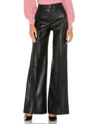 Alice + Olivia - Dylan Faux Leather High Waist Wide Leg Pant - Lyst