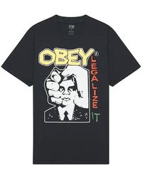 Obey - Camiseta legalize it - Lyst