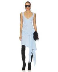 The Attico - Draped Mini Dress - Lyst