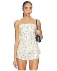 AEXAE - X Revolve Linen Strap Top - Lyst