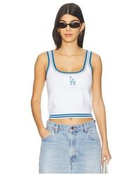 Terez - X Revolve Dodgers Crop Knit Tank Top - Lyst