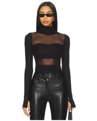 Michael Lauren - Rem Long Sleeve Fitted Turtleneck Top - Lyst