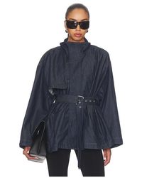 FRAME - The Denim Short Field Trench - Lyst