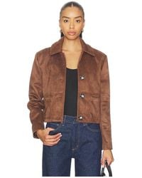 Milkwhite - Cropped Faux Leather Jacket - Lyst