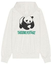 thisisneverthat - Sudadera Panda En Color Gris Claro Talla En - Lyst