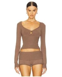 LOBA - Dolores Long Sleeve Sweater - Lyst