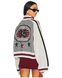 Jaded London - Team 85 Knitted Bomber Jacket - Lyst