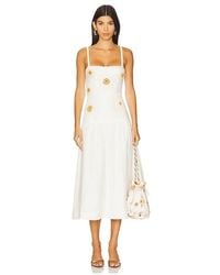 PATBO - Tropic Linen Midi Dress - Lyst