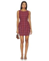 Free People - Atlas Plaid Mini Dress - Lyst