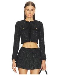 Alice + Olivia - Dumont Tweed Boxy Jacket - Lyst