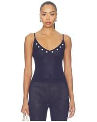 MAJORELLE - Lucassia Textured Embroidered Tank - Lyst