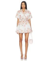 Hemant & Nandita - Short Dress With Buckle Belt - Lyst