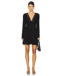 Free People - Jersey Fit-and-Flare Mini Dress - Lyst