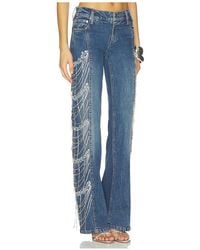 Alice + Olivia - Roxie Embellished Jean - Lyst