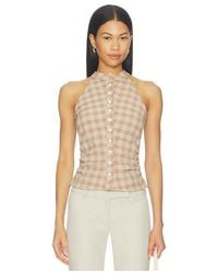 ALL THE WAYS - Karie Button Front Top - Lyst