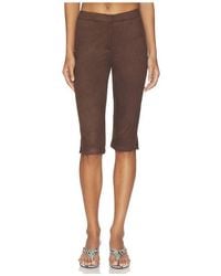 superdown - Ayla Faux Suede Capri - Lyst