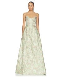 SAU LEE - Andrea Brocade Gown - Lyst