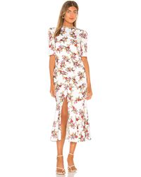 keepsake belong textured spot midi dress