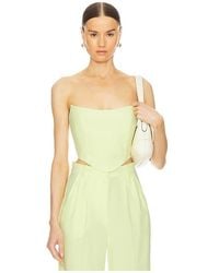 Amanda Uprichard - Sabine Crop Top - Lyst