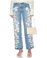 Citizens of Humanity - Lindz Straight W/ Floral Embroidery - Lyst