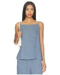 Theory - Denim Apron Top - Lyst