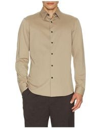 Theory - Sylvain Structure Knit Shirt - Lyst