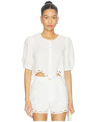 Astr - Joellyn Top En Color Blanco Talla (También En Xs, M, Xl) - Lyst